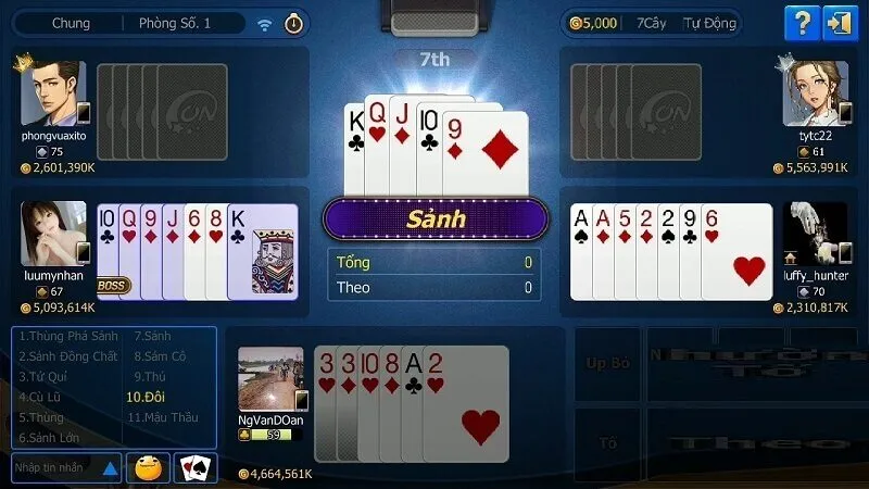 Tố mạnh hợp lý - Chiến thuật đặc biệt khi chơi Xì tố